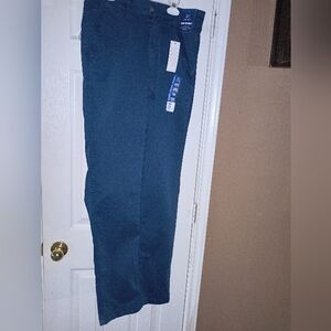 NWT Men's stretch Navy slim straight pants 29x32